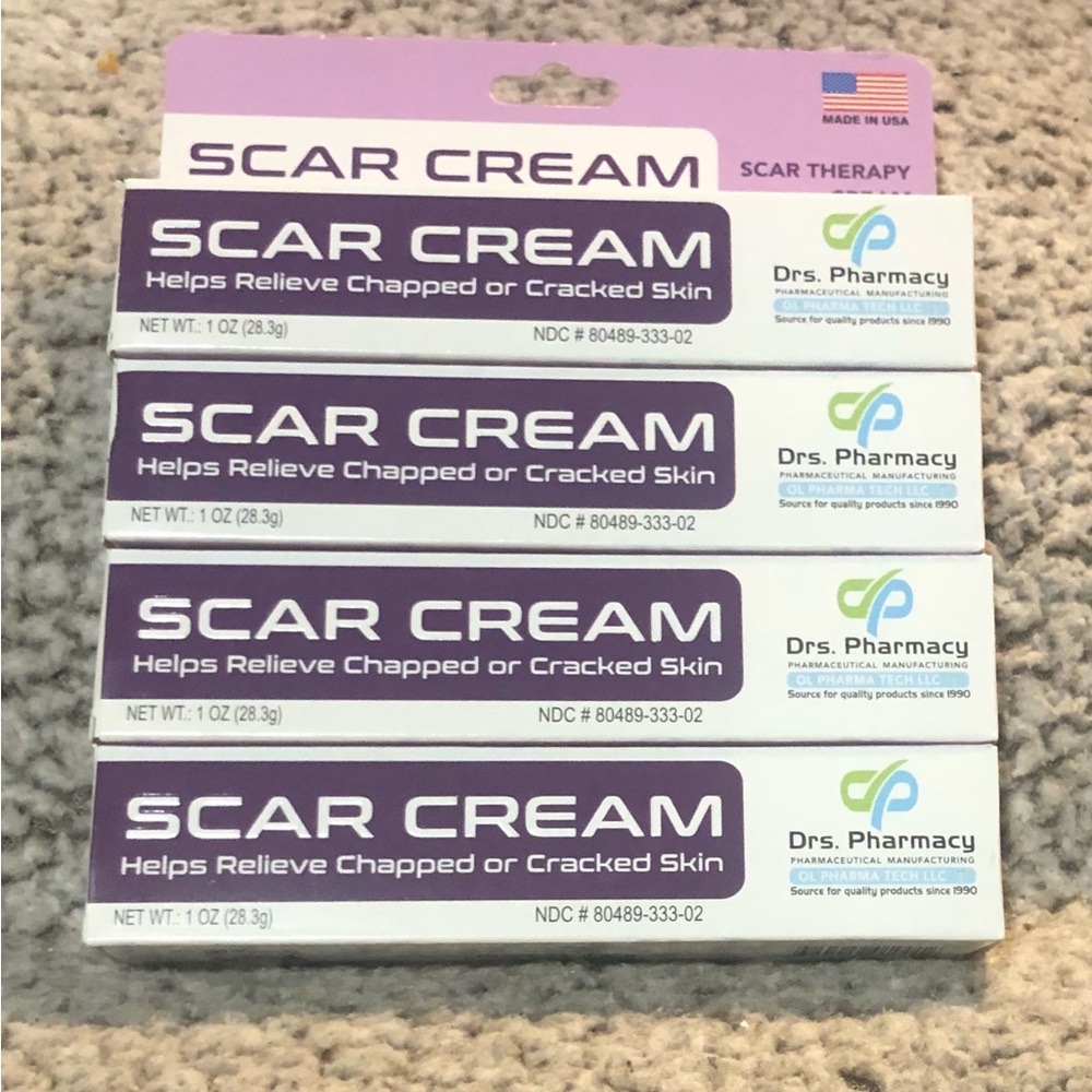 Drs. Pharmacy Scar Cream Maximum Strength with Allantoin 0.5 %. (Set of 4)